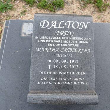 DALTON Martha Catherina nee FREY 1917-2012 