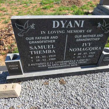 DYANI Samuel Themba 1919-1989 & Ivy Nomagquira 1925-2011