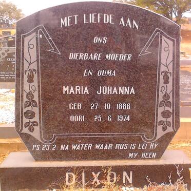 DIXON Maria Joanna 1888-1974