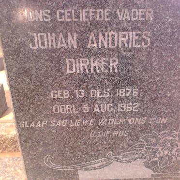 DIRKER Johan Andries 1876-1962