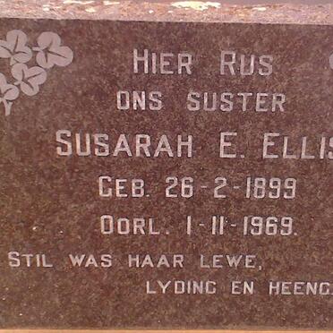 ELLIS Susarah E.1899-1969
