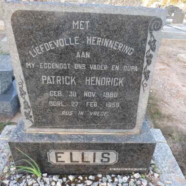 ELLIS Patrick Hendrick 1880-1959
