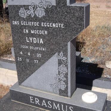 ERASMUS Lydia nee OELOFSEN 1935-1977