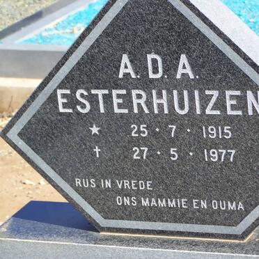ESTERHUIZEN A.D.A. 1915-1977