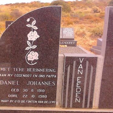 EEDEN Daniel Johannes, van 1910-1980