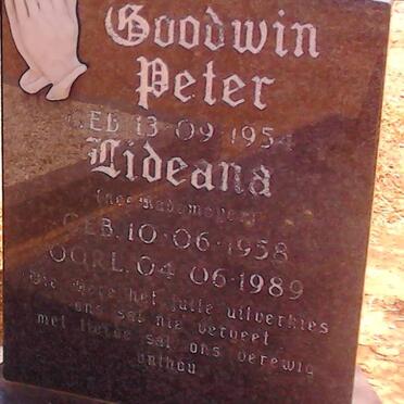 EEDEN Goodwin Peter, van 1954-1989 &amp; Lideana RADEMEYER 1958-1989