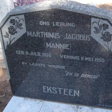 EKSTEEN Marthinus Jacobus 1936-1950