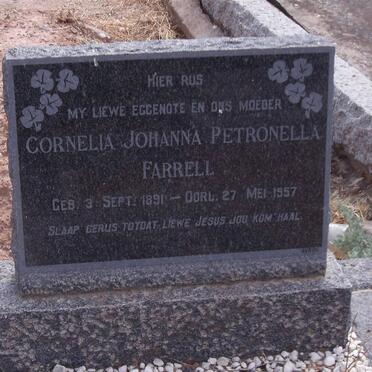 FARRELL Cornelia Johanna Petronella 1891-1957