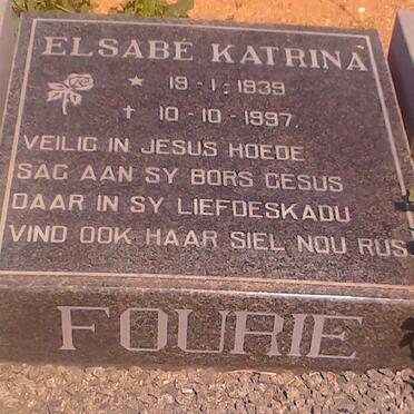 FOURIE Elsebe Katrina 1939-1997