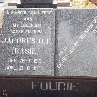 FOURIE Jacobus O.P. 1919-1990