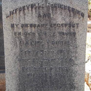 FOURIE Daniel 1890-1944