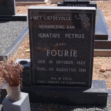FOURIE Ignatius Petrus 1922-1991