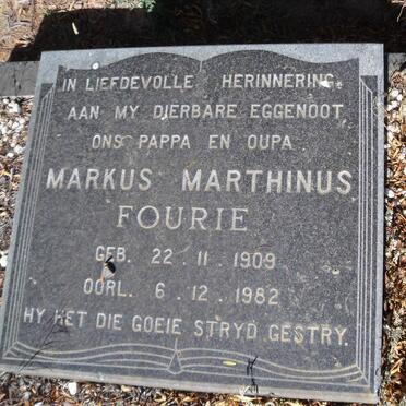 FOURIE Markus Marthinus 1909-1982