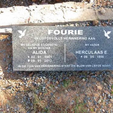 FOURIE Herculaas E. 1956- & Alida 1961-2012