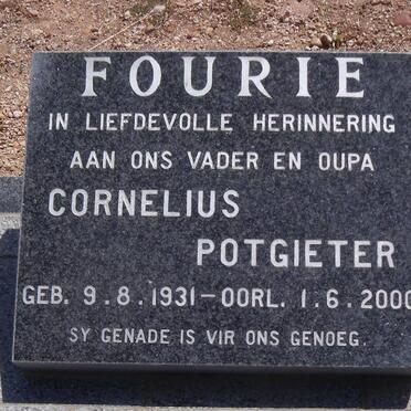 FOURIE Cornelius Potgieter 1931-2000