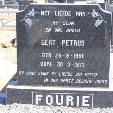 FOURIE Gert Petrus 1951-1973