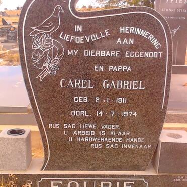 FOURIE Carel Gabriel 1911-1974