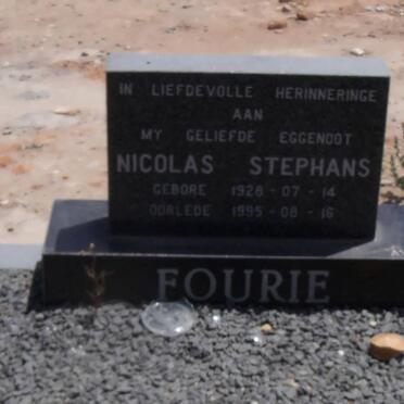 FOURIE Nicolas Stephans 1928-1995