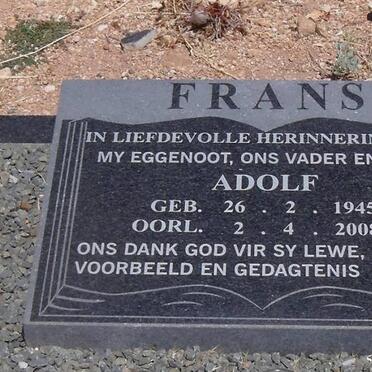 FRANS Adolf 1945-2008