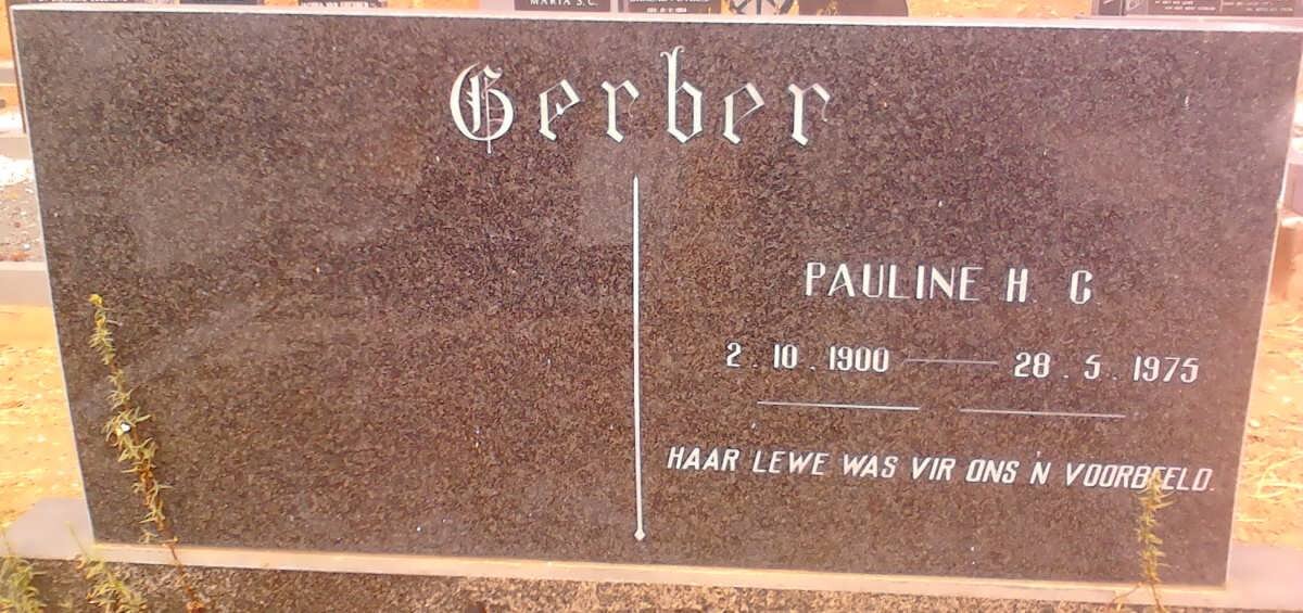 GERBER Paulina H.G. 1900-1975