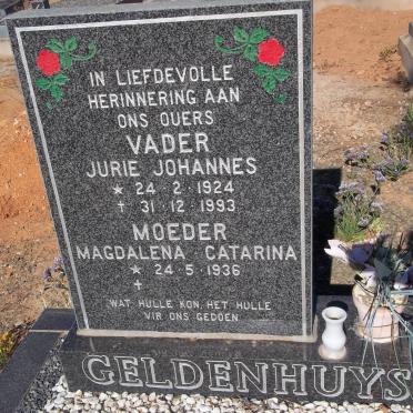 GELDENHUYS Jurie Johannes 1924-1993 &amp; Magdalena Catarina 1936-