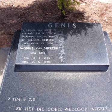 GENIS Jacobus van Niekerk 1933-1999