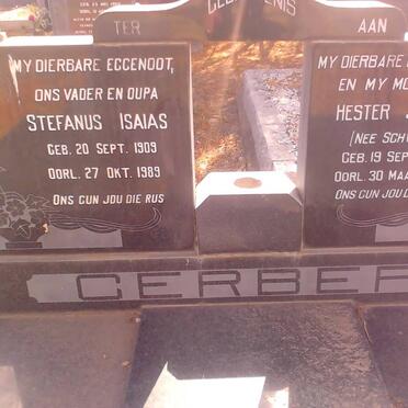 GERBER Stefanus Isaias 1909-1989 &amp; Hester Johanna SCHWARTZ 1906-1965
