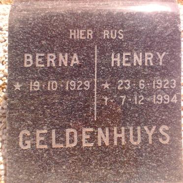 GELDENHUYS Henry 1923-1994 &amp; Berna 1929-