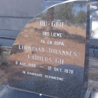 GIE Coenraad Johannes Carolus 1898-1978