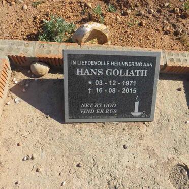 GOLIATH Hans 1971-2015