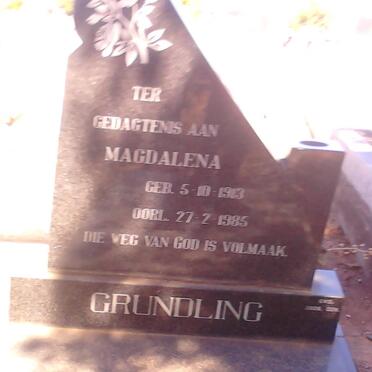 GRUNDLING Magdalena 1913-1985