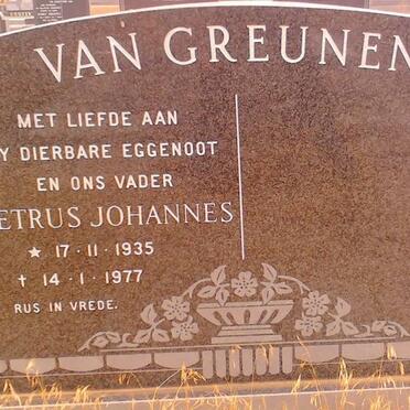 GREUNEN Petrus Johannes, van 1935-1977