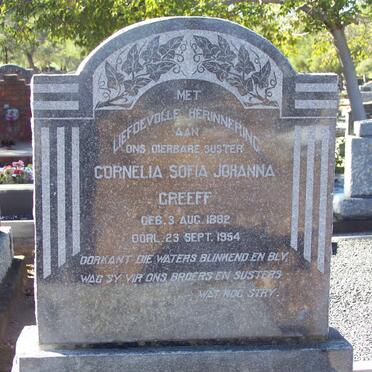 GREEFF Cornelia Sofia Johanna 1882-1954