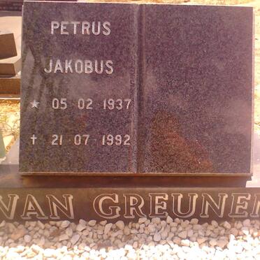 GREUNEN Petrus Jakobus, van 1937-1992