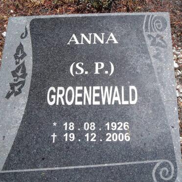 GROENEWALD S.P. 1926-2006