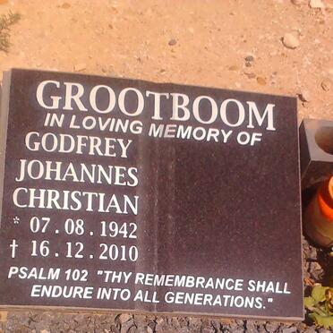 GROOTBOOM Godfrey Johannes Christian 1942-2010