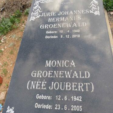 GROENEWALD Jurie Johannes Hermanus 1940-2010 & Monica JOUBERT 1942-2005