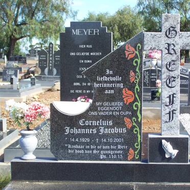 GREEFF Cornelius Johannes Jacobus 1929-2001 &amp; Gertruida Johanna STRÜMPHER 1932-2003