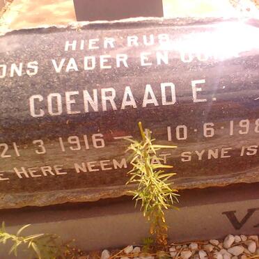 GREUNEN Coenraad E., van 1916-1984