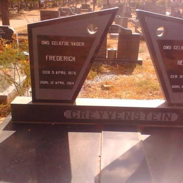 GREYVENSTEIN Frederik 1876-1964 &amp; Hester 1877-1967