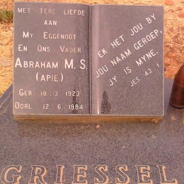 GRIESSEL Abraham M.S. 1923-1984