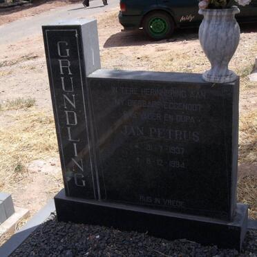 GRUNDLING Jan Petrus 1937-1994