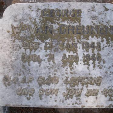 GREUNEN George W., van 1943 - 1946