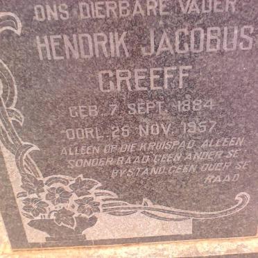 GREEFF Hendrik Jacobus 1884-1957 &amp; Isabella E. KELLER 1887-1956