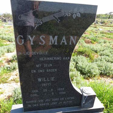 GYSMAN Willie 1958-1994