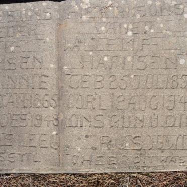 HARMSEN Willem F. 1857 -1940 &amp; A.K. MINNIE 1865-1948