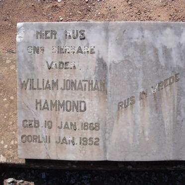 HAMMOND William Jonathan 1868-1952