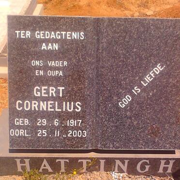 HATTINGH Gert Cornelius 1917-2003
