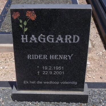 HAGGARD Rider Henry 1951-2001