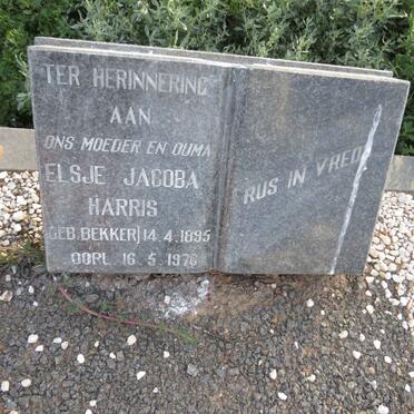 HARRIS Elsje Jacoba BEKKER 1895-1970